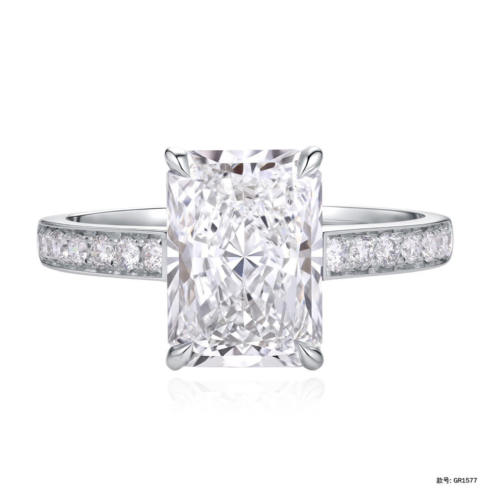 RAINA DIAMOND The Radiant Channel semi-custom diamond ring view 1