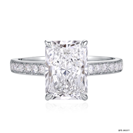 RAINA DIAMOND The Radiant Channel semi-custom diamond ring view 1