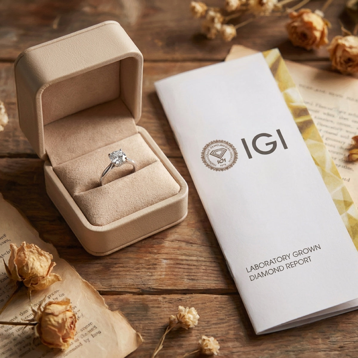 RAINA DIAMOND ready-to-ship ring with IGI certificate